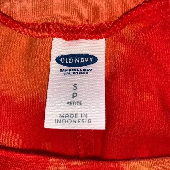 Old Navy Reverse Tie Dye Bleach Splatter Body Con Dress Small S Petite Upcycled - Picture 5 of 5